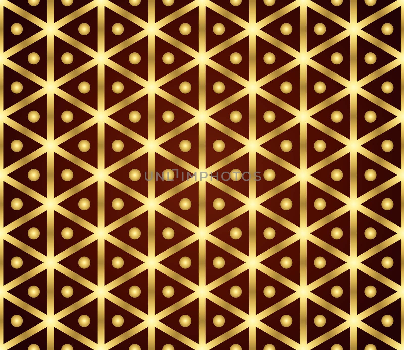 Gold sweet and vintage hexagon and circle seamless pattern on pastel background. Sweet hexagon pattern style of symmetry for modern or graphic design