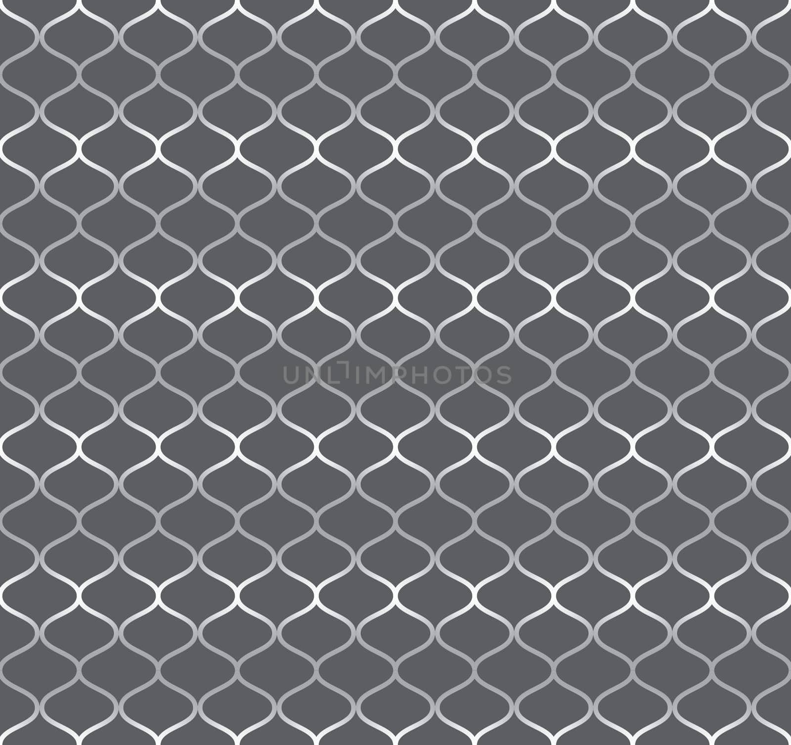 Silver Sweet mesh seamless pattern on pastel background. Vintage snake pattern for retro and graphic design.