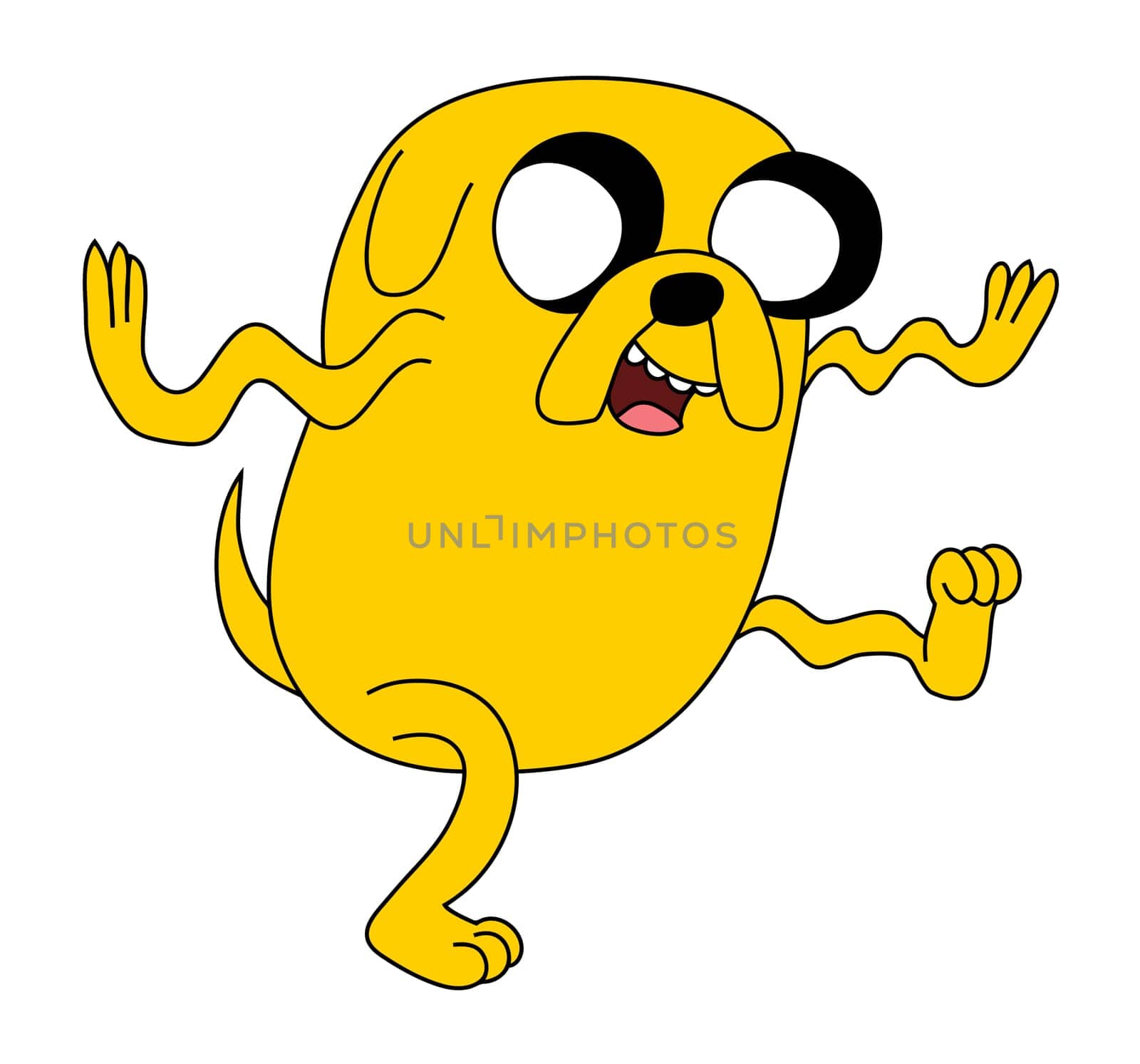 jake the dog character adventure happy illustration