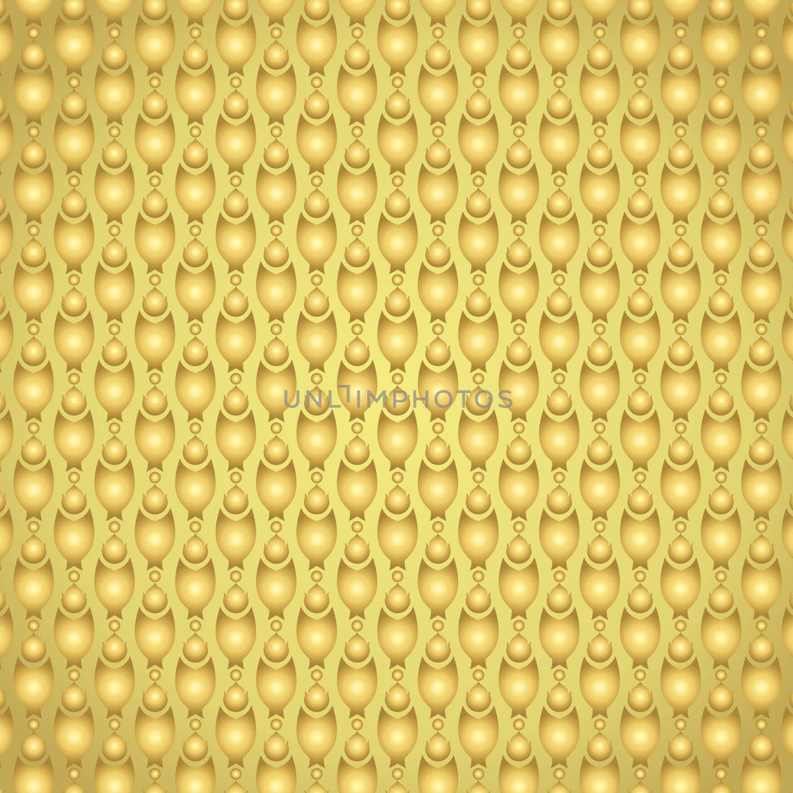 Gold claw of crab or pincers and circle and fire pattern on pastel background. Retro and classic  pattern style for vintage and modern design