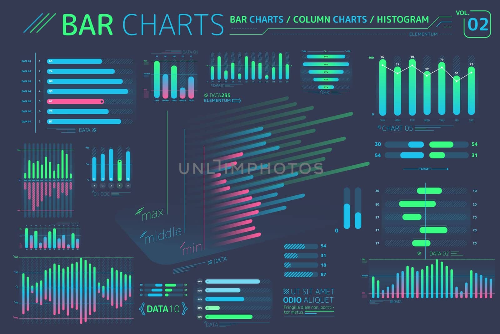 Corporate Infographic Elements is an excellent collection of vector graphs, charts and diagrams.