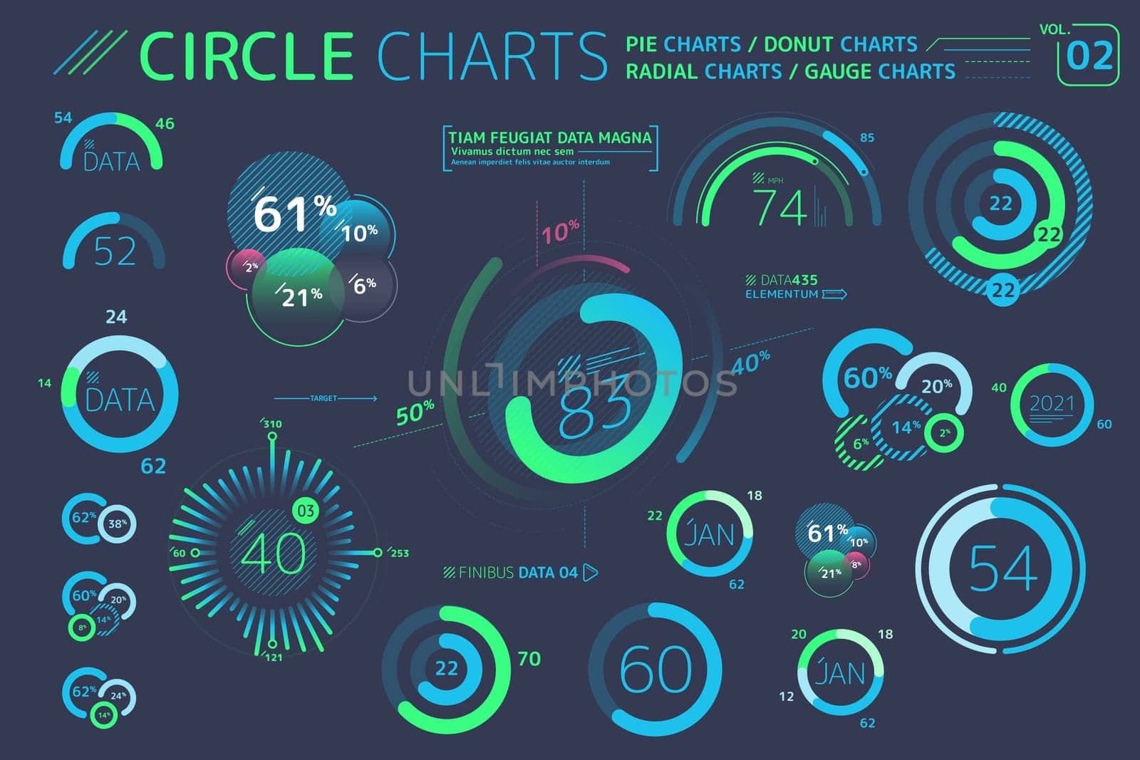 Corporate Infographic Elements is an excellent collection of vector graphs, charts and diagrams.