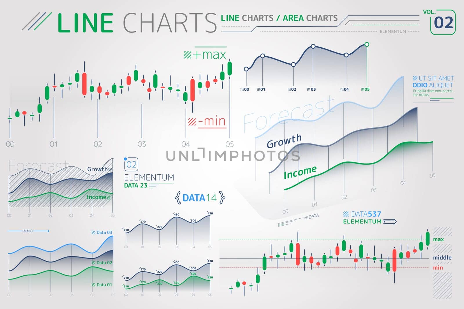 Corporate Infographic Elements is an excellent collection of vector graphs, charts and diagrams.