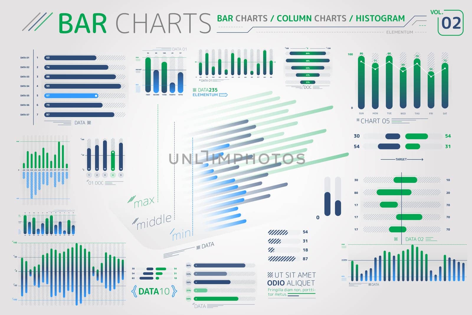 Corporate Infographic Elements is an excellent collection of vector graphs, charts and diagrams.