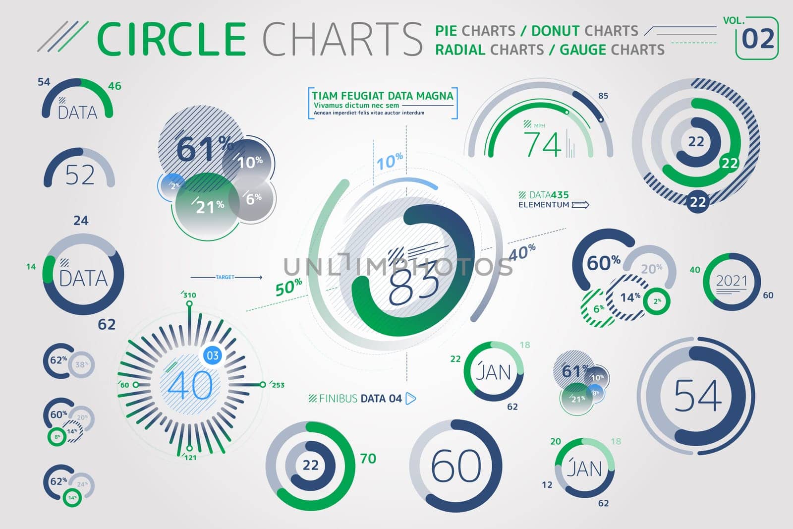 Corporate Infographic Elements is an excellent collection of vector graphs, charts and diagrams.