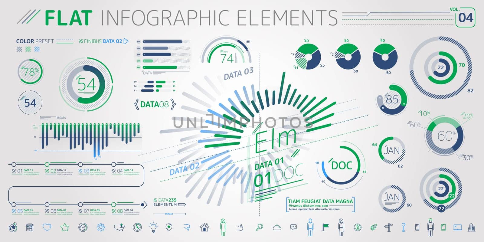 Corporate Infographic Elements is an excellent collection of vector graphs, charts and diagrams.