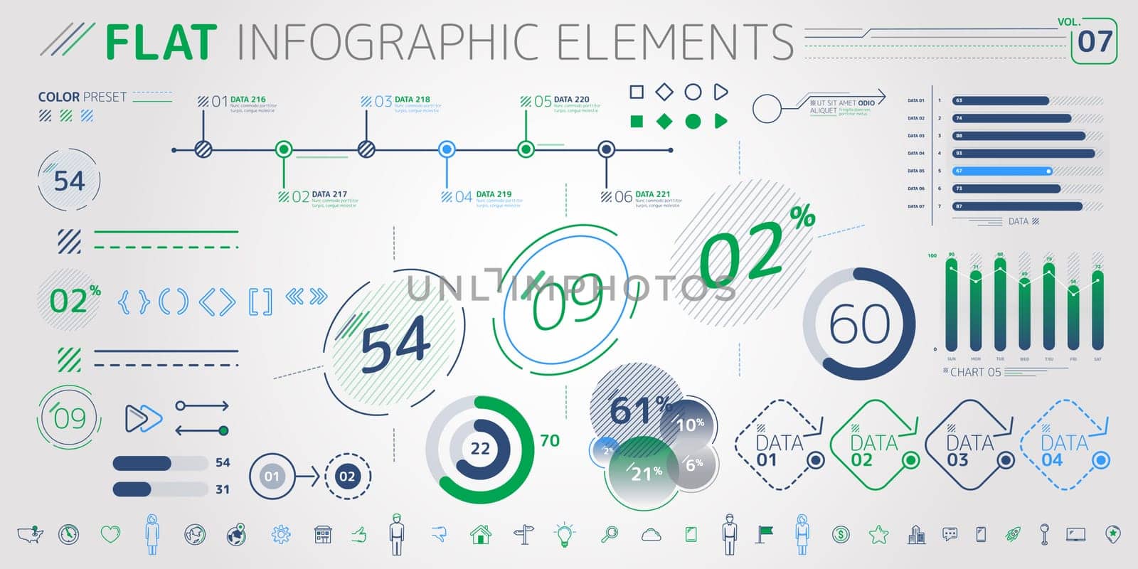 Corporate Infographic Elements is an excellent collection of vector graphs, charts and diagrams.