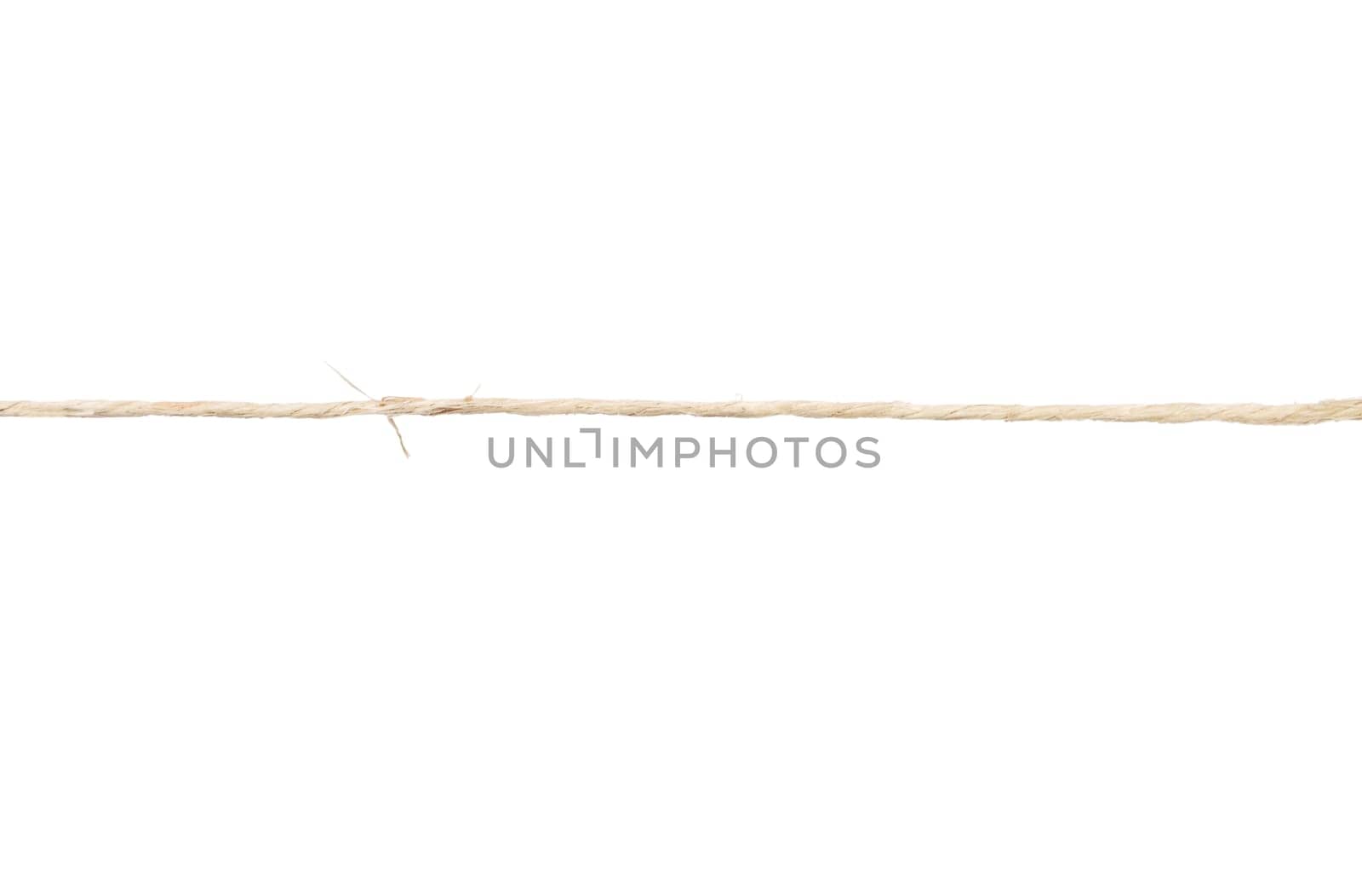 Twine on white background