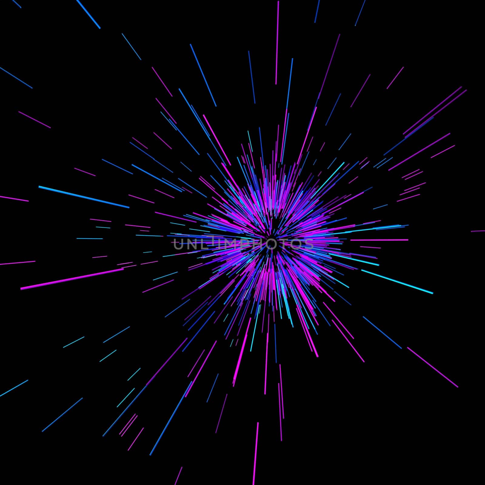 Abstract big data background wallpaper design. Motion pattern texture with shine colorful lines and cubes. Modern light shiny backdrop. 3D render