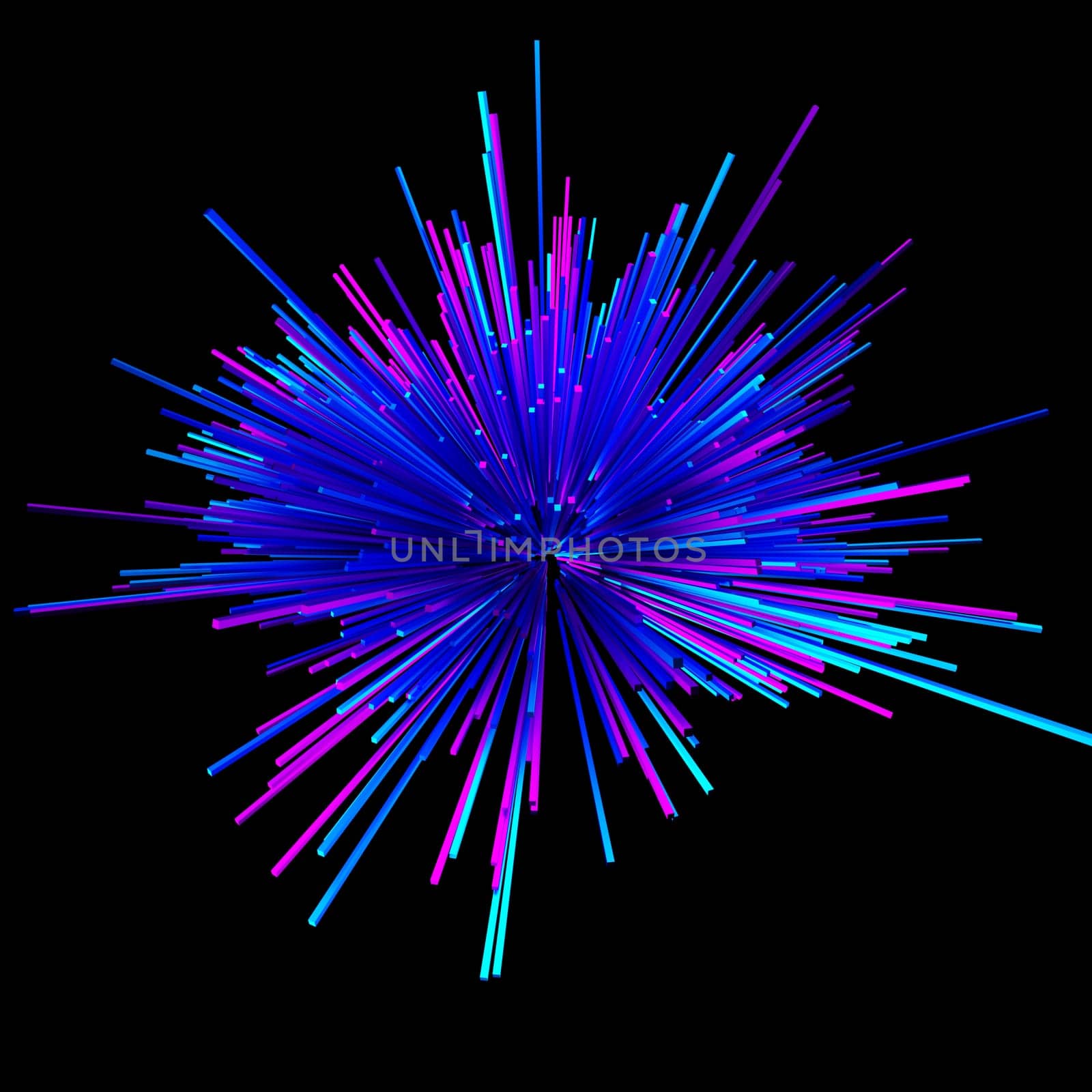 Abstract big data background wallpaper design. Motion pattern texture with shine colorful lines and cubes. Modern light shiny backdrop. 3D render