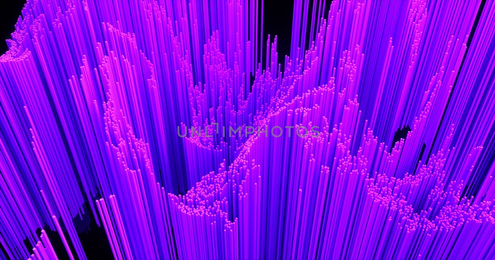 Abstract big data background wallpaper design. Motion pattern texture with shine colorful lines and cubes. Modern light shiny backdrop. 3D render