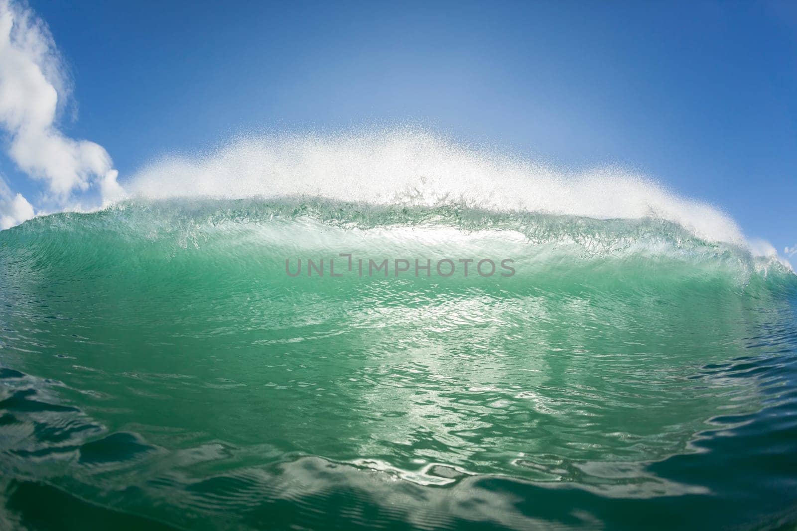 Wave ocean closeup swimming encounter wall of water crashing breaking beauty nature power.