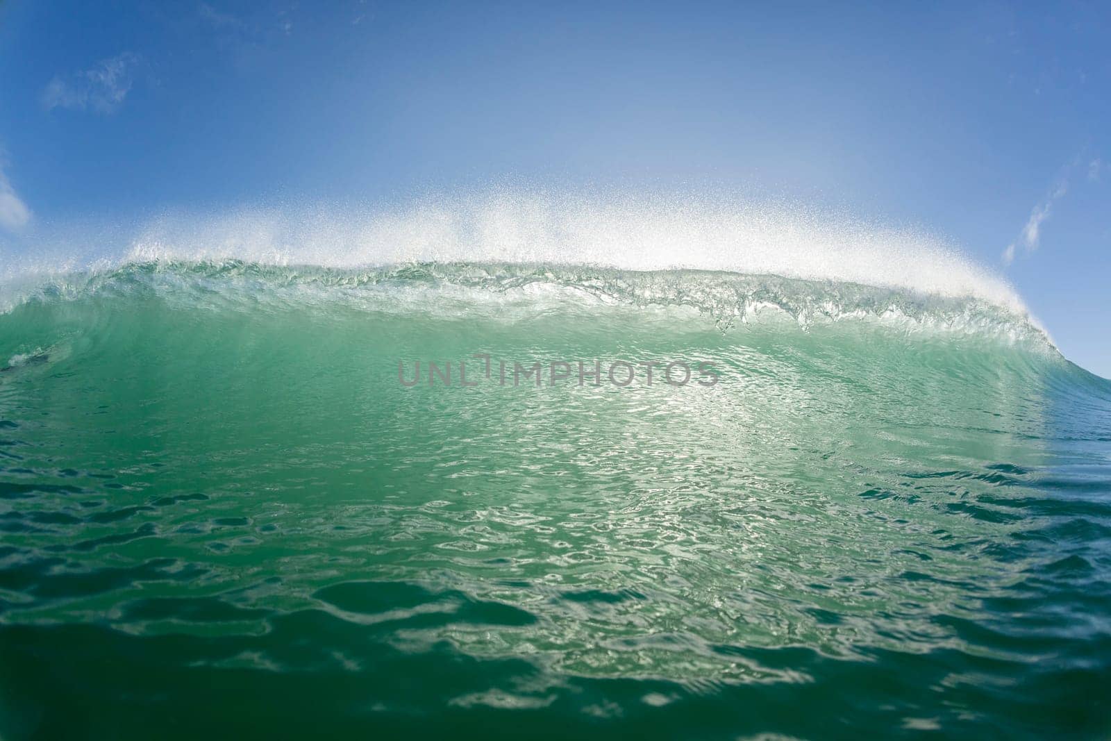 Wave ocean closeup swimming encounter wall of water crashing breaking beauty nature power.