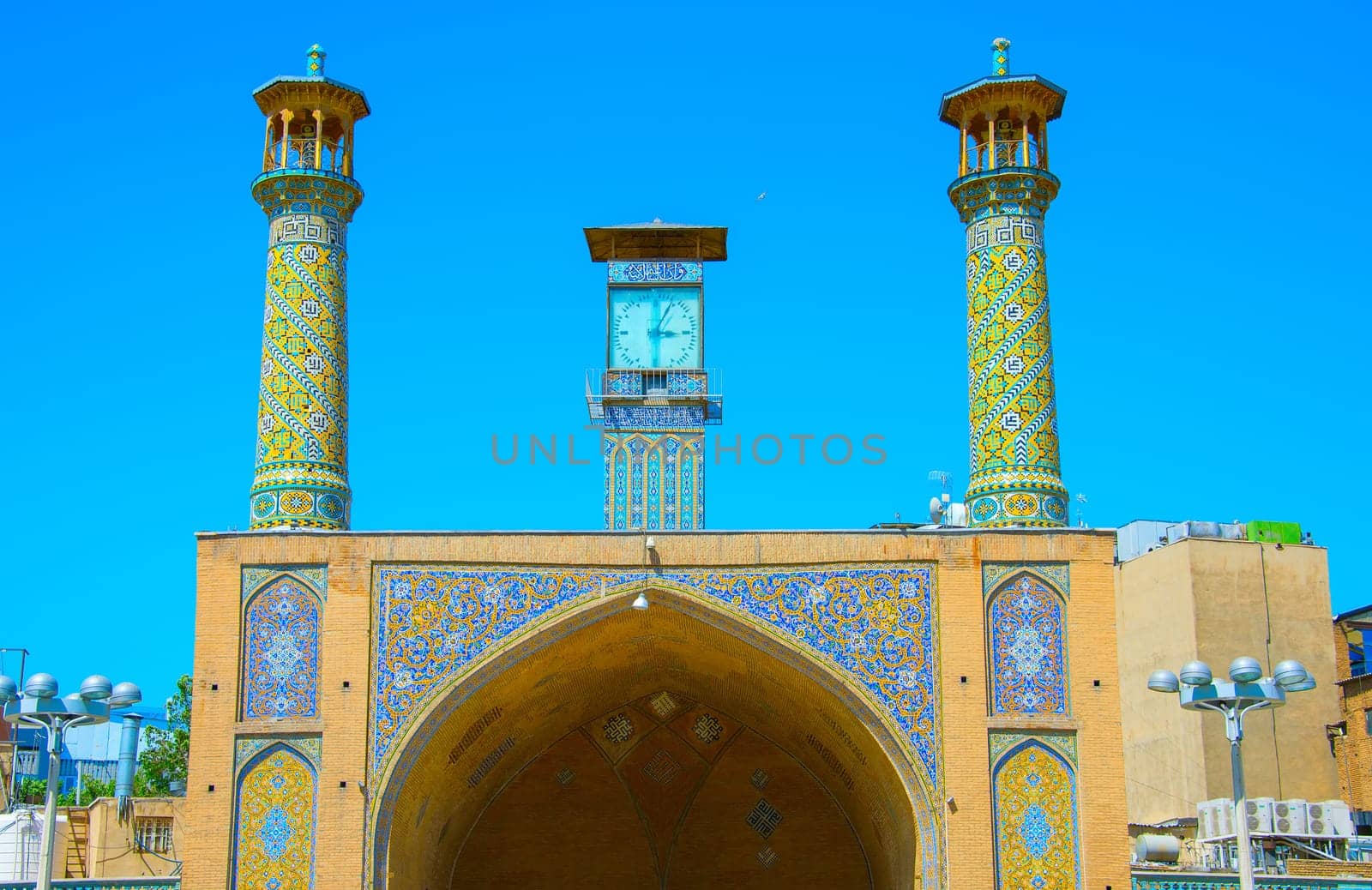 The Shah Mosque, also known as the Imam Khomeini Mosque is a mosque in the Grand Bazaar in Tehran, Iran.