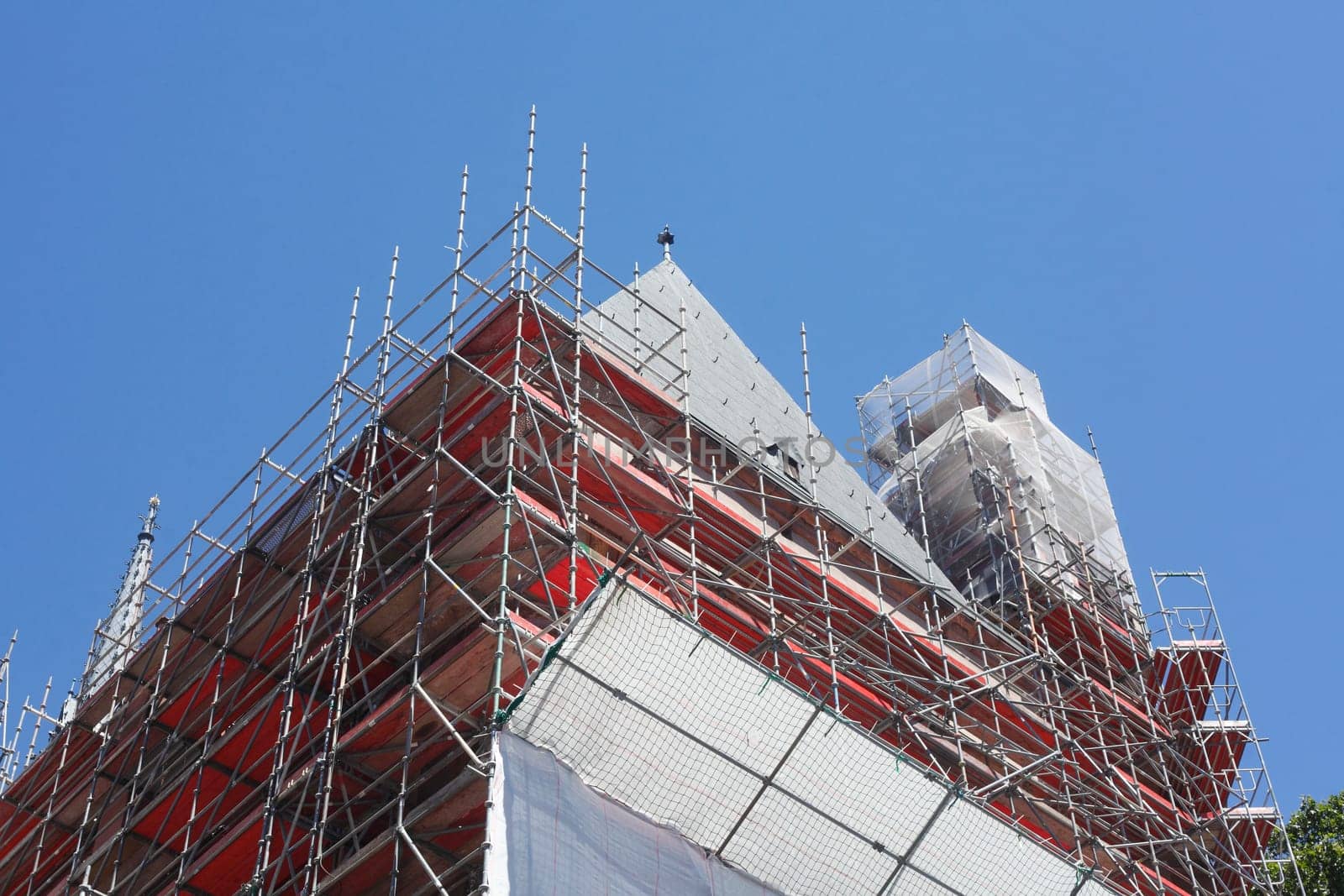 Construction site, Frankfurter Dom, Frankfurt am Main, Germany, Europe