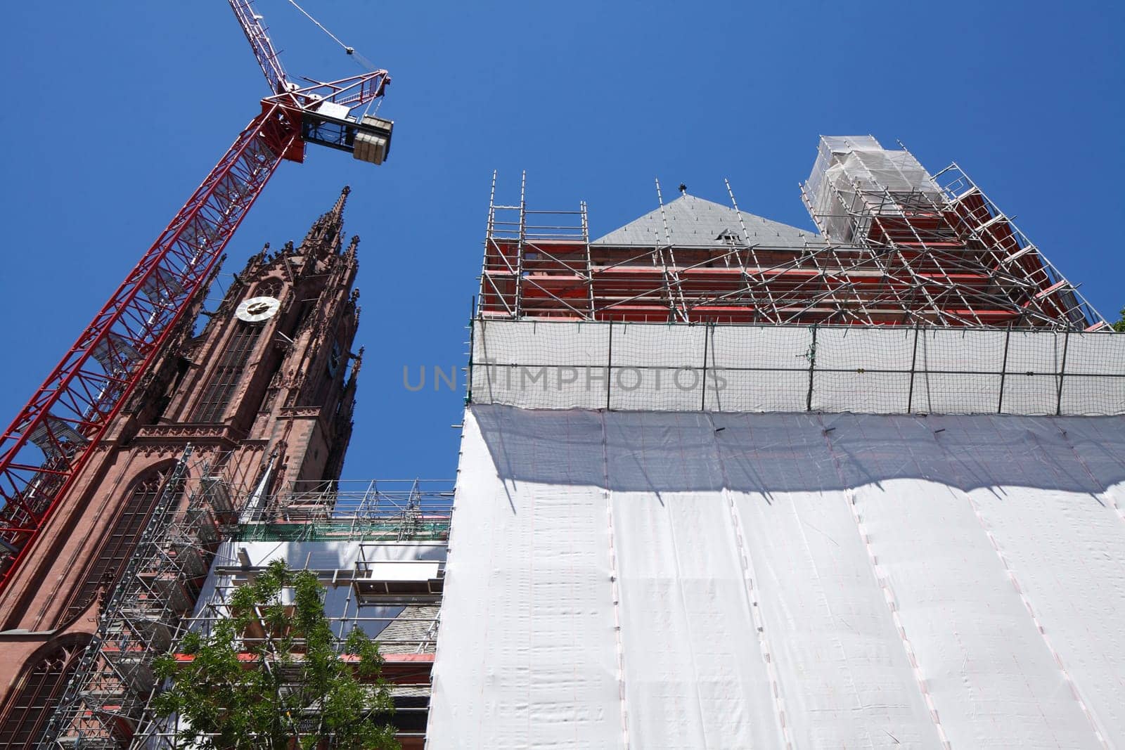 Construction site, Frankfurter Dom, Frankfurt am Main, Germany, Europe