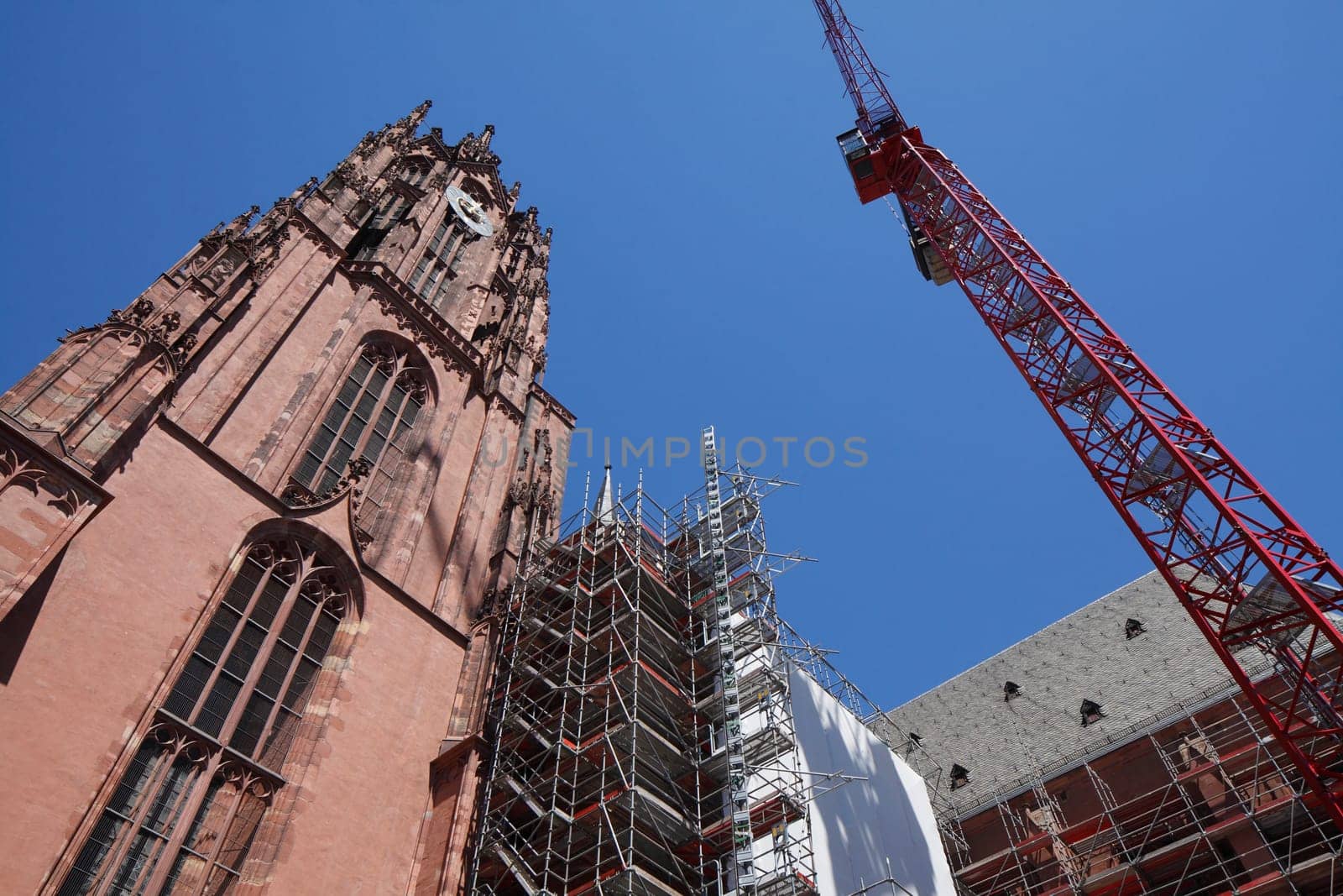 Construction site, Frankfurter Dom, Frankfurt am Main, Germany, Europe
