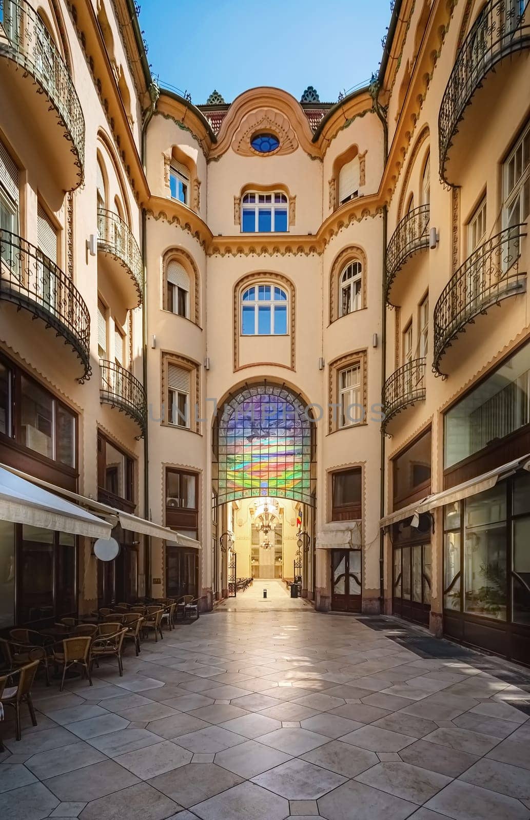 Old passage in Oradea (capital city of Bihor County and Crisana region), Romania