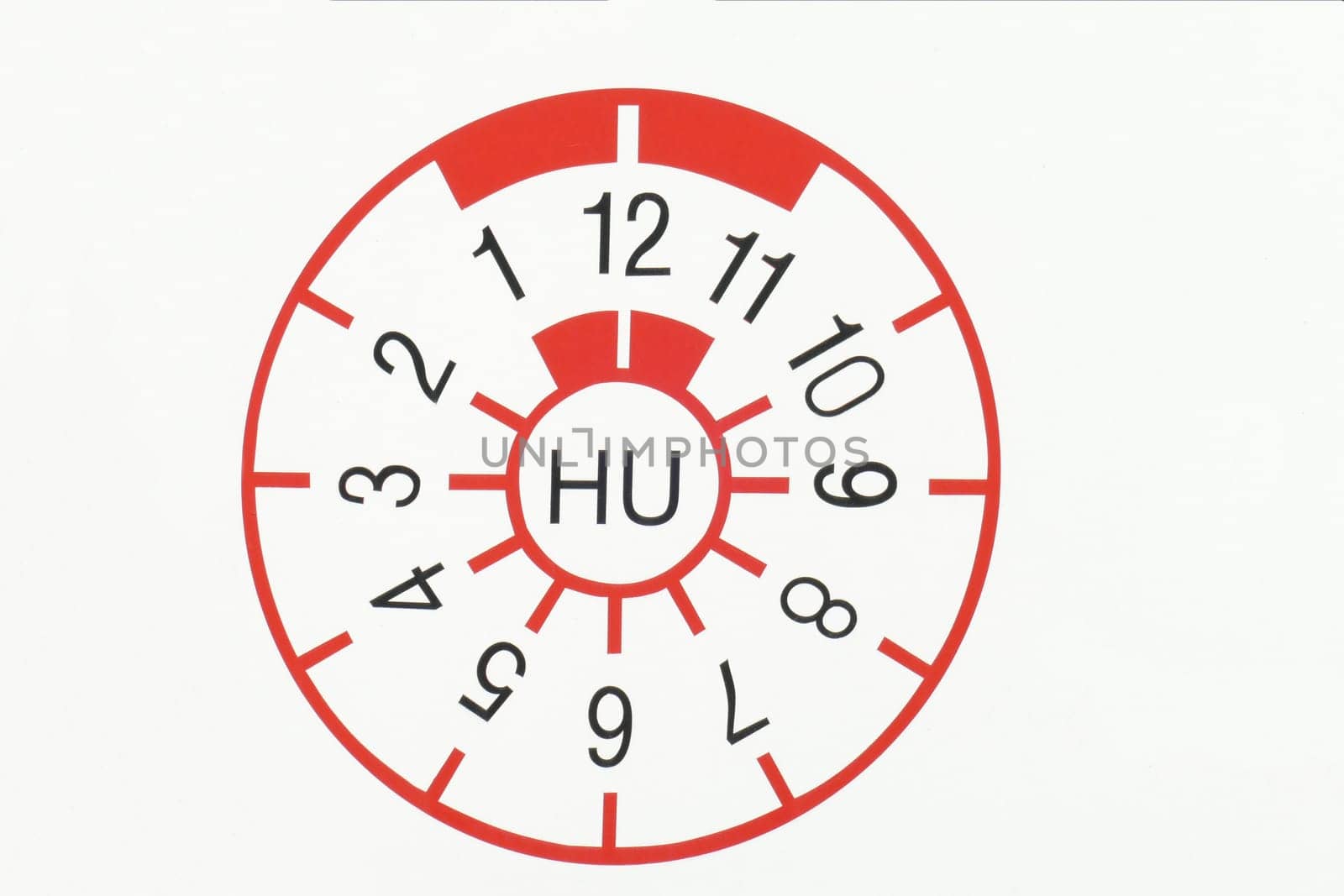 Red TÜV sticker