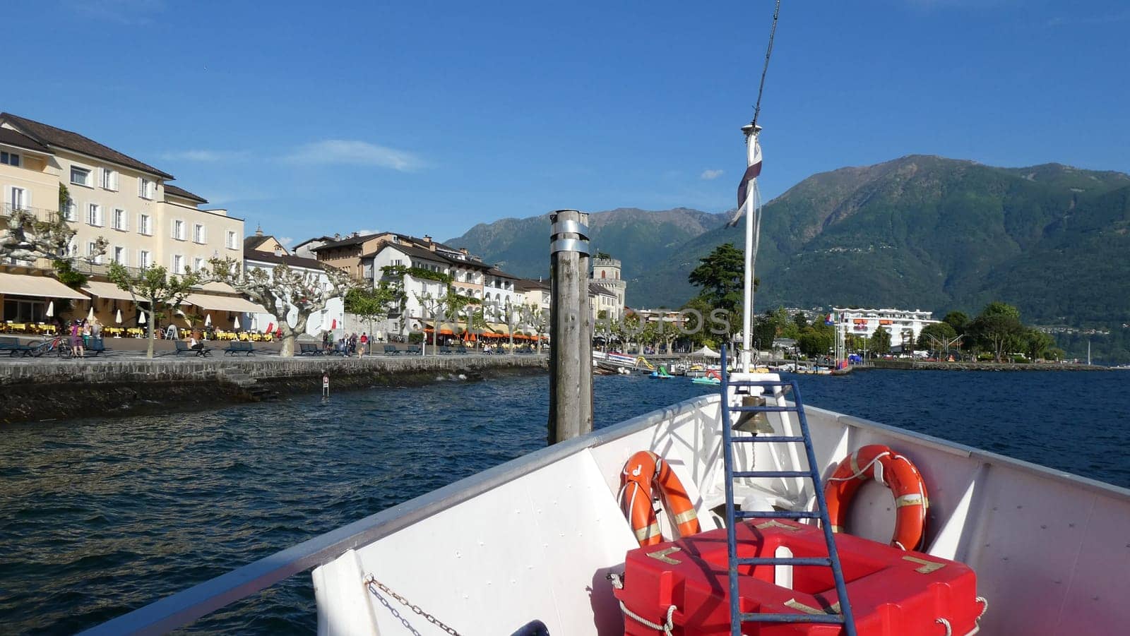 by boat to Ascona