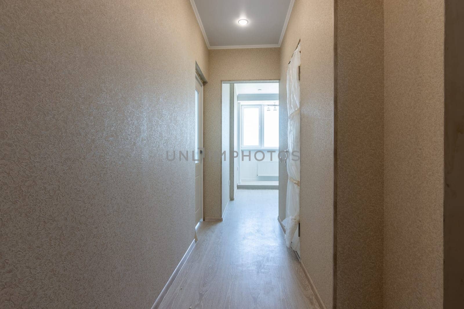 Long corridor in the apartment