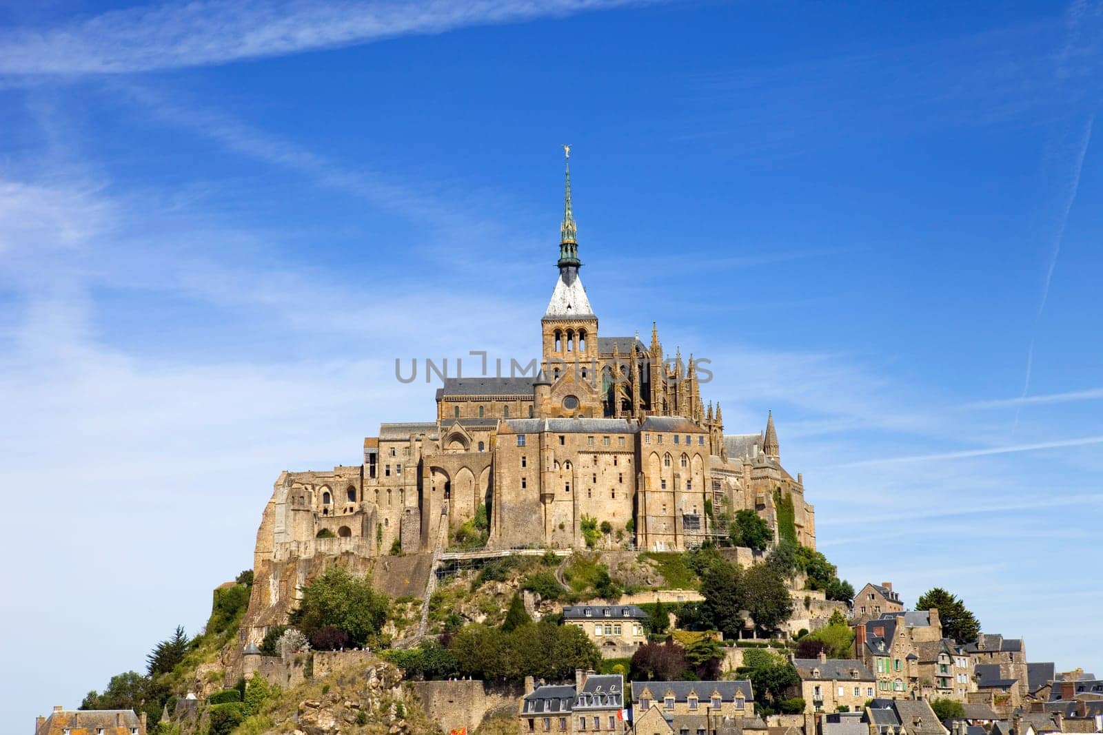 mont saint michel view, in the north of france