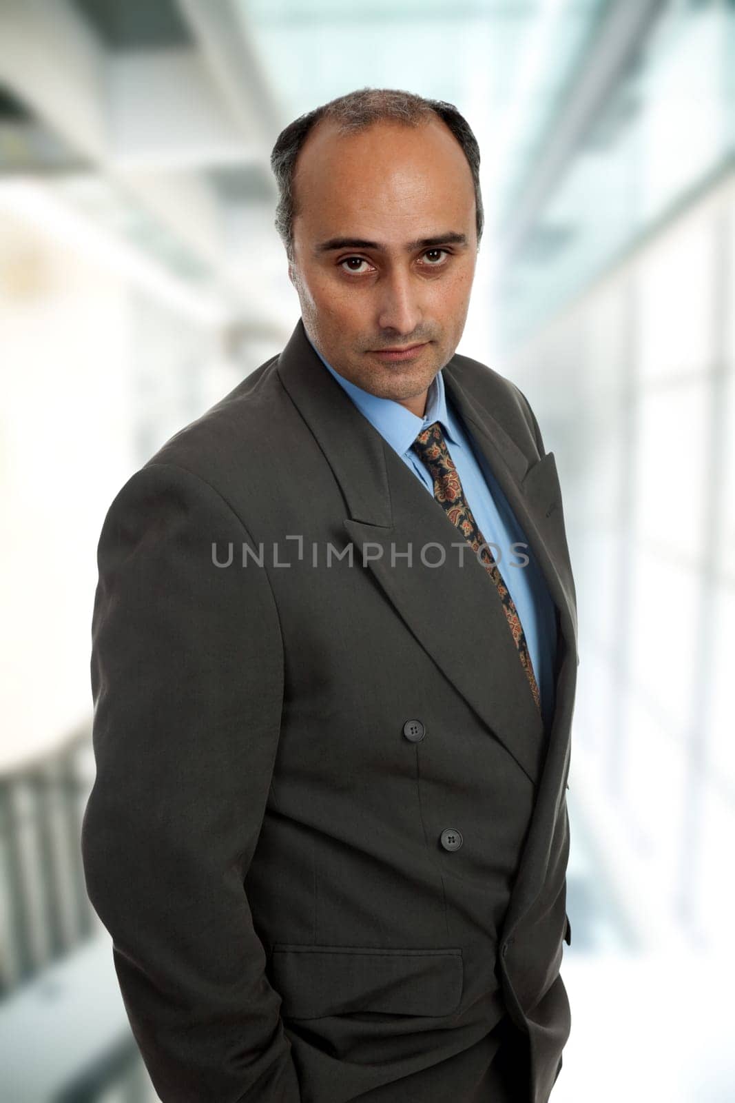 mature business man thinking at the office