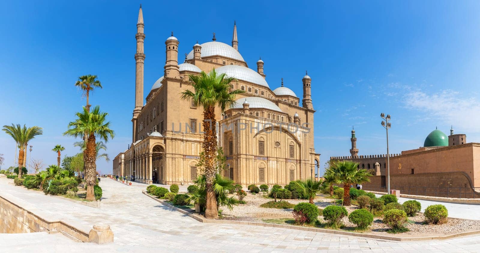 Mosque of Muhammad Ali in the Citadel complex, Cairo, Egypt.