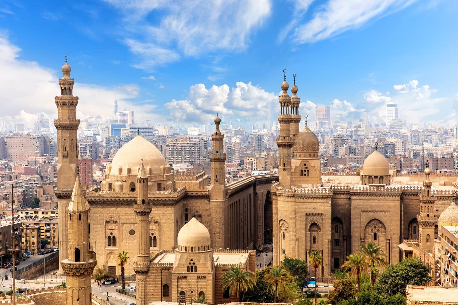 Mosque and Madrasa of Sultan Hasan in Cairo, Egypt.