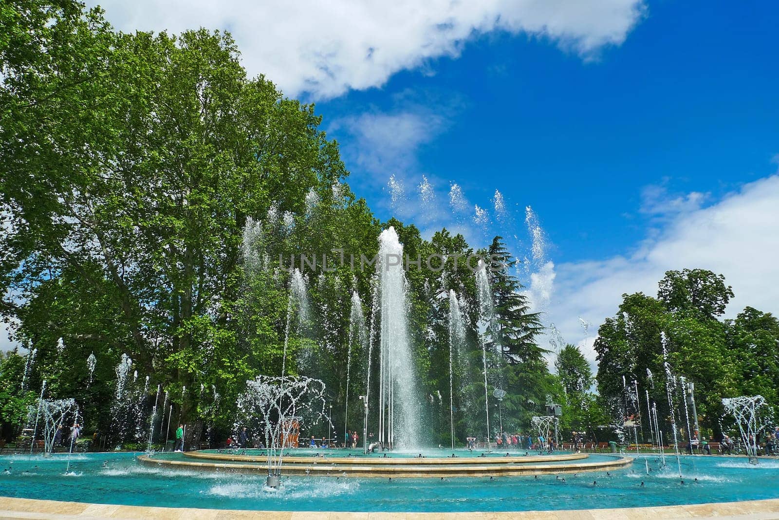 Margaret Island Fountain in Budapest, Hungary