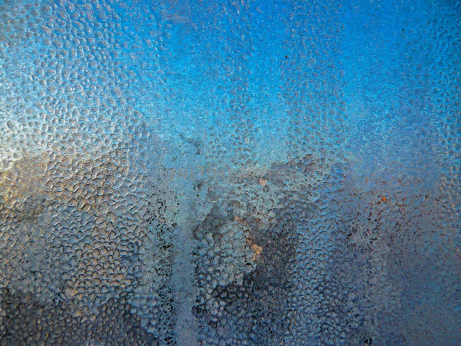 View of a  frosted wondow