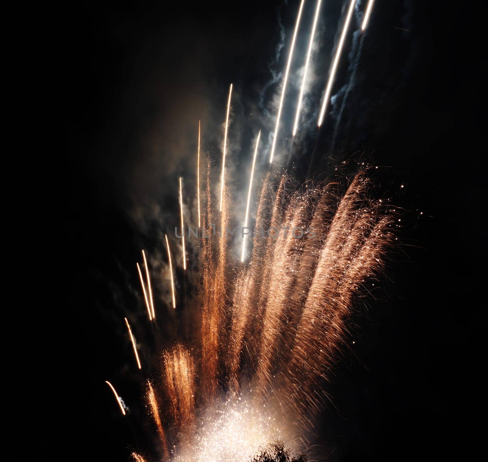 Beautiful fireworks at national celebration