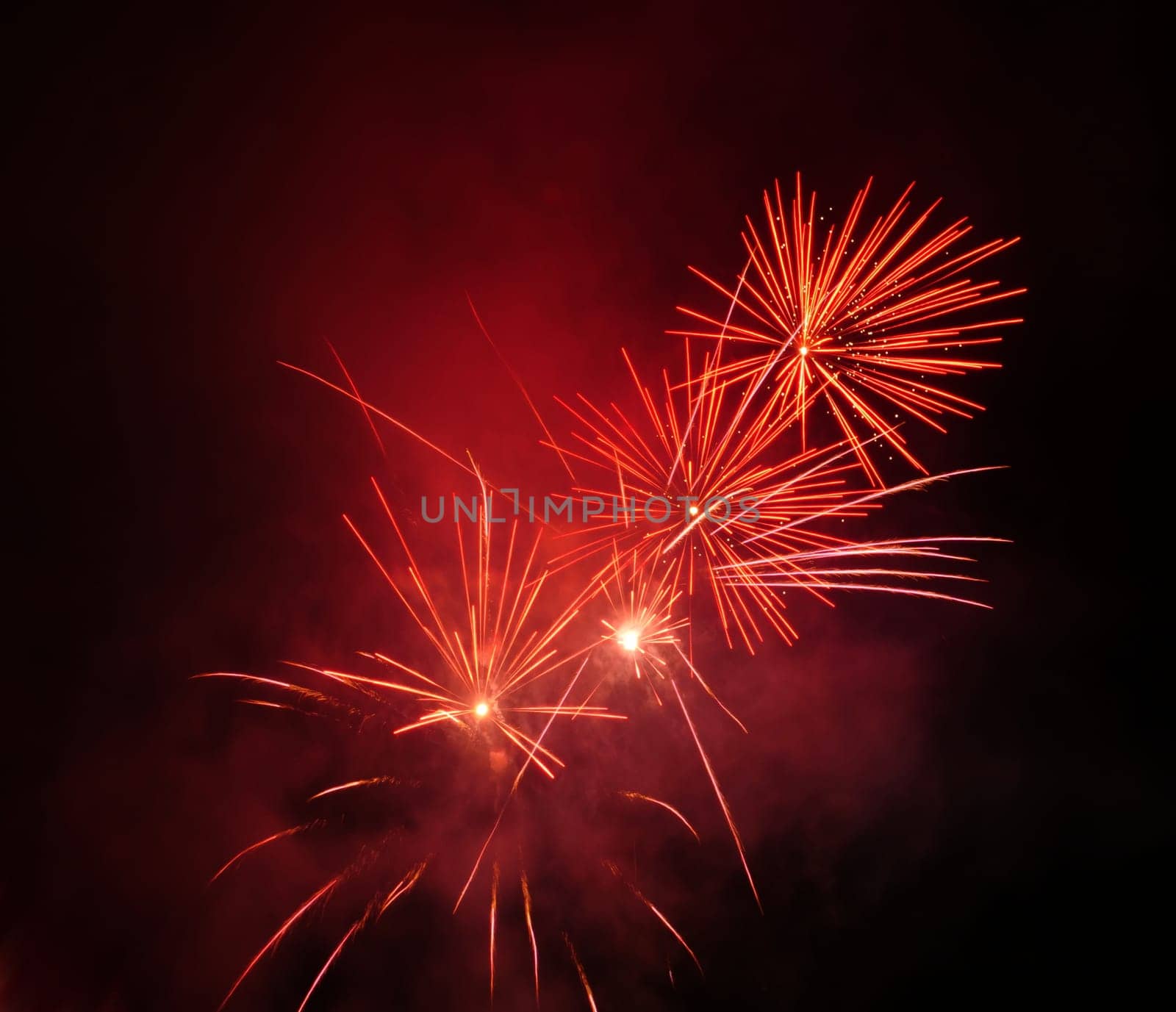 Beautiful fireworks at national celebration
