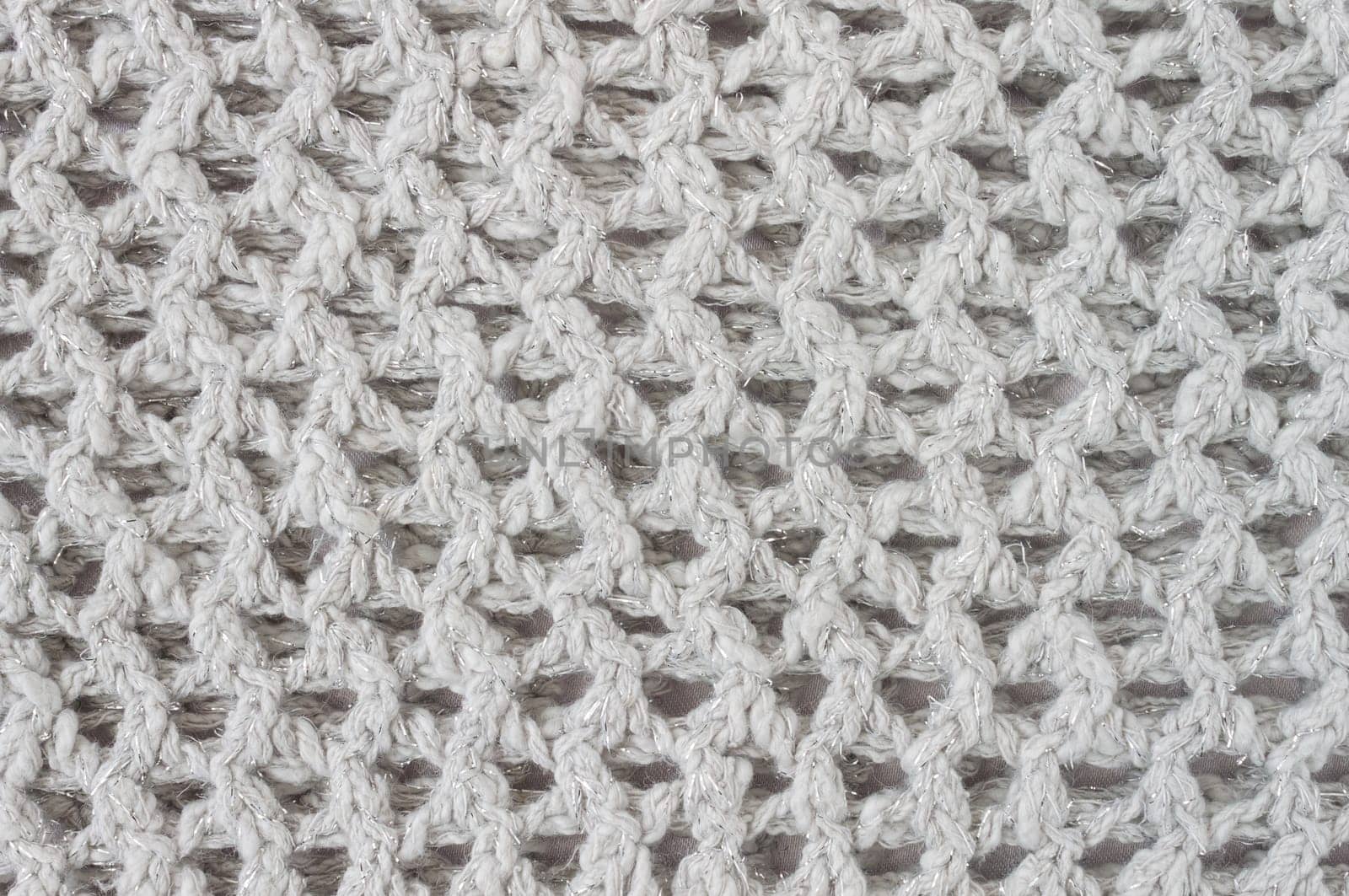 White Knitting Texture or Knitted Texture Background. Knitting Texture or Knitted Texture in vintage style for design