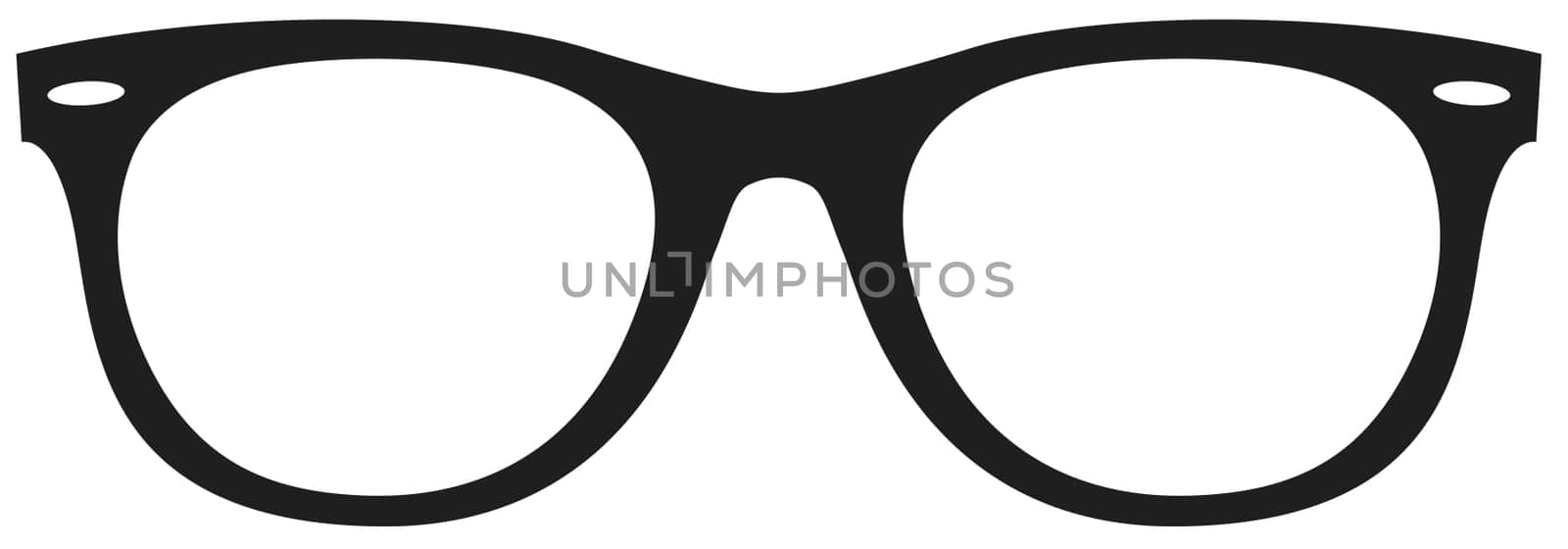glasses silhouette illustration black fashion retro