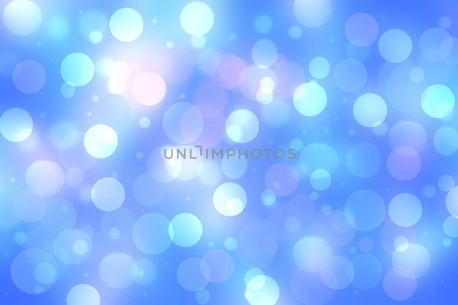Abstract blurred vivid spring summer light delicate pastel blue pink bokeh background texture with bright soft color circles and glowing stars. Card concept. Beautiful backdrop illustration.