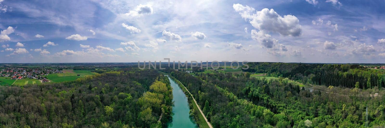 The Iller from above. drones recording