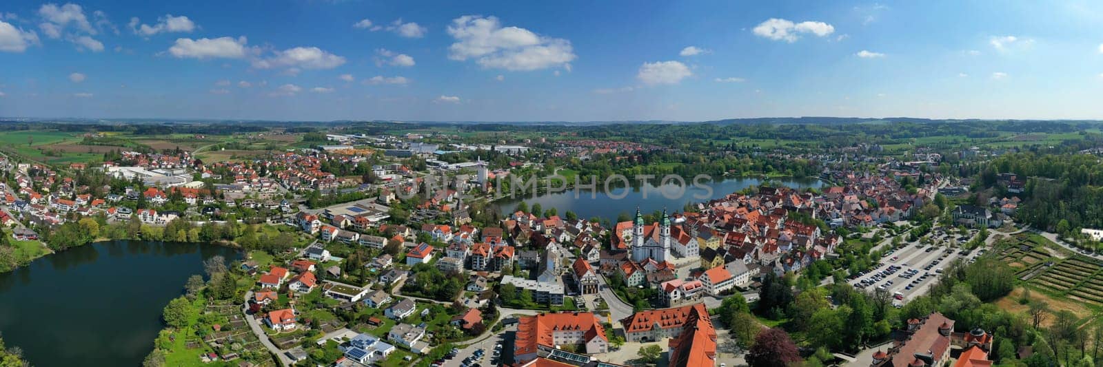 The city of Bad Waldsee from above