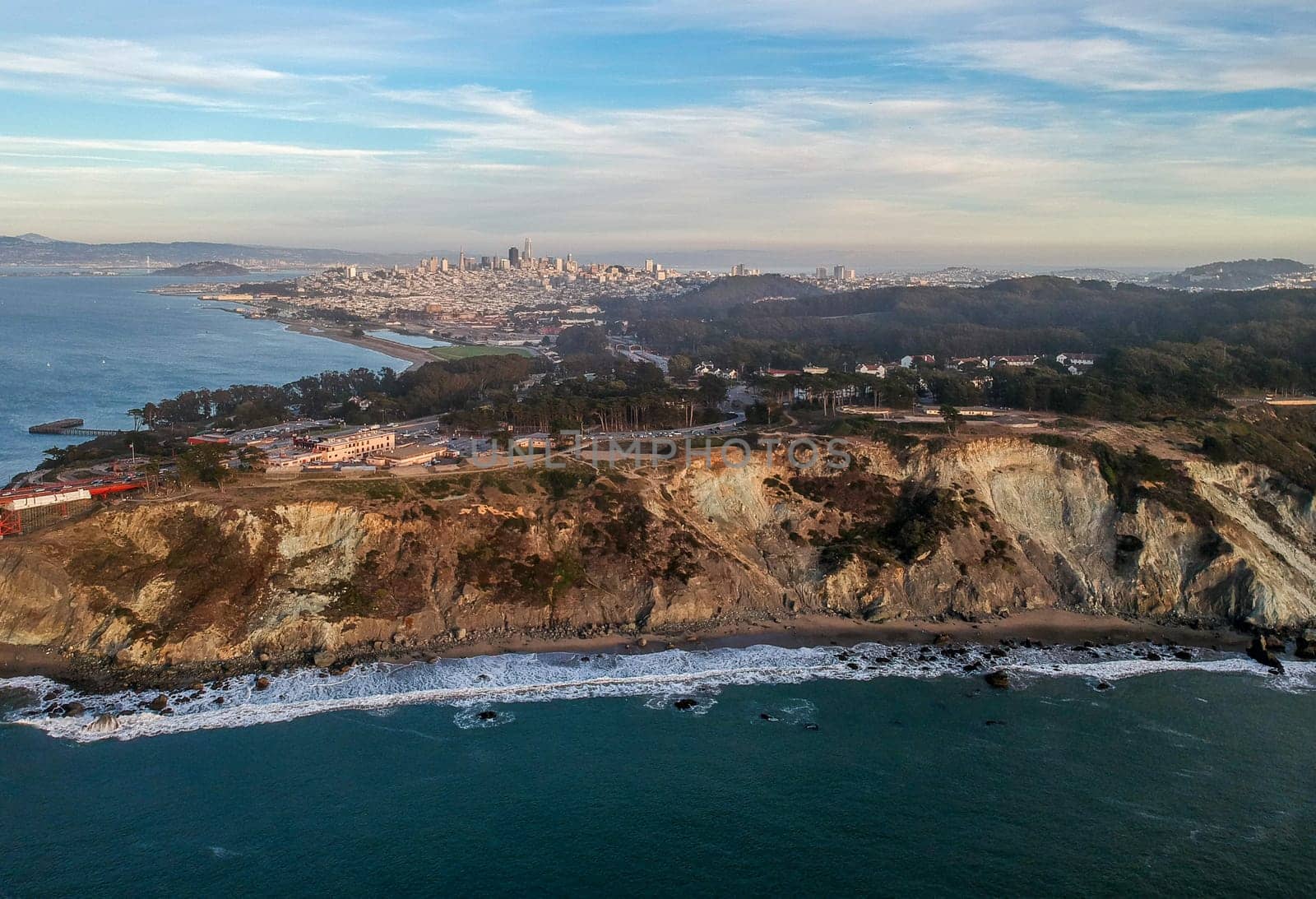 Aerial view Of The San Francisco City Skyline, California