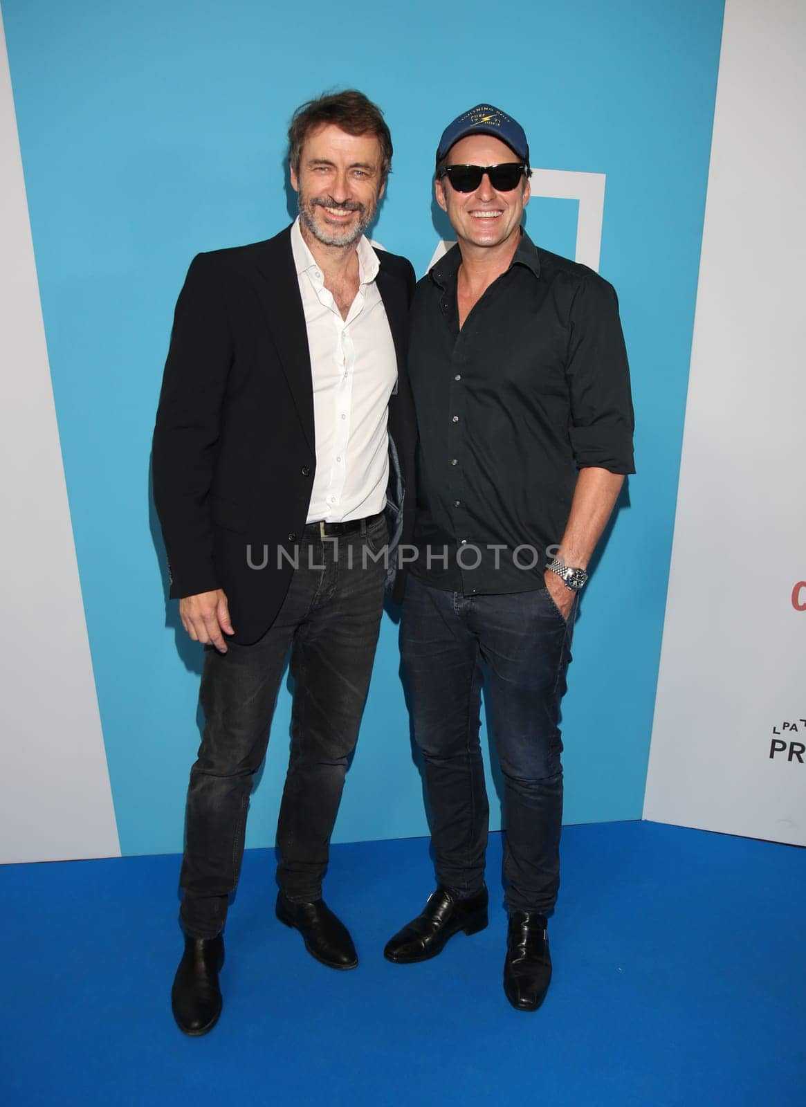 Guido Broscheit and German actor Bruno Eyron.German Producers Alliance Summer Party at the Tipi Kanzleramt  In Berlin 25.  June 2019