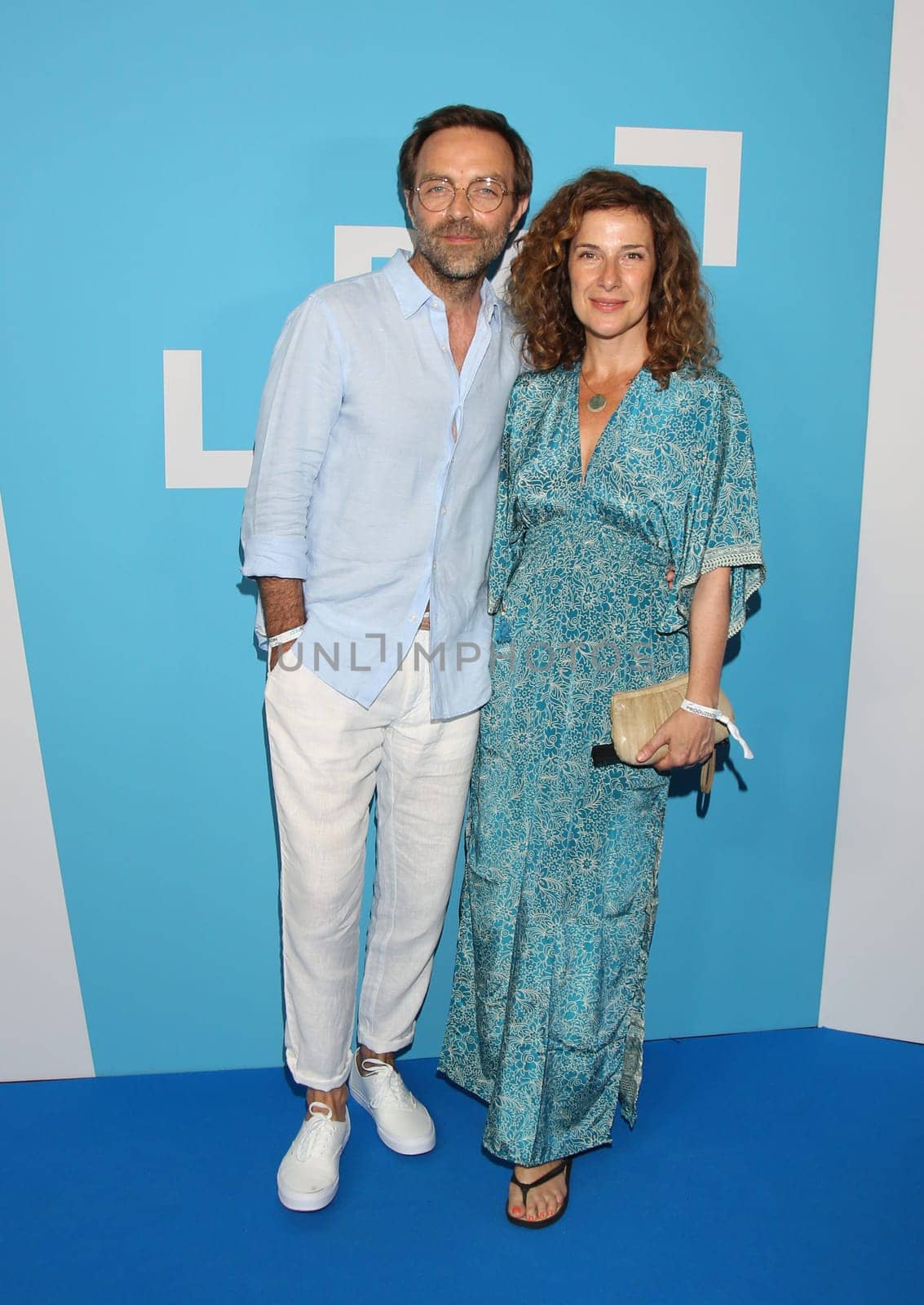 Aleksandar Jovanovic and his wife German actress Celia Sarto ,.German Producers Alliance Summer Party at the Tipi Kanzleramt  In Berlin 25.  June 2019