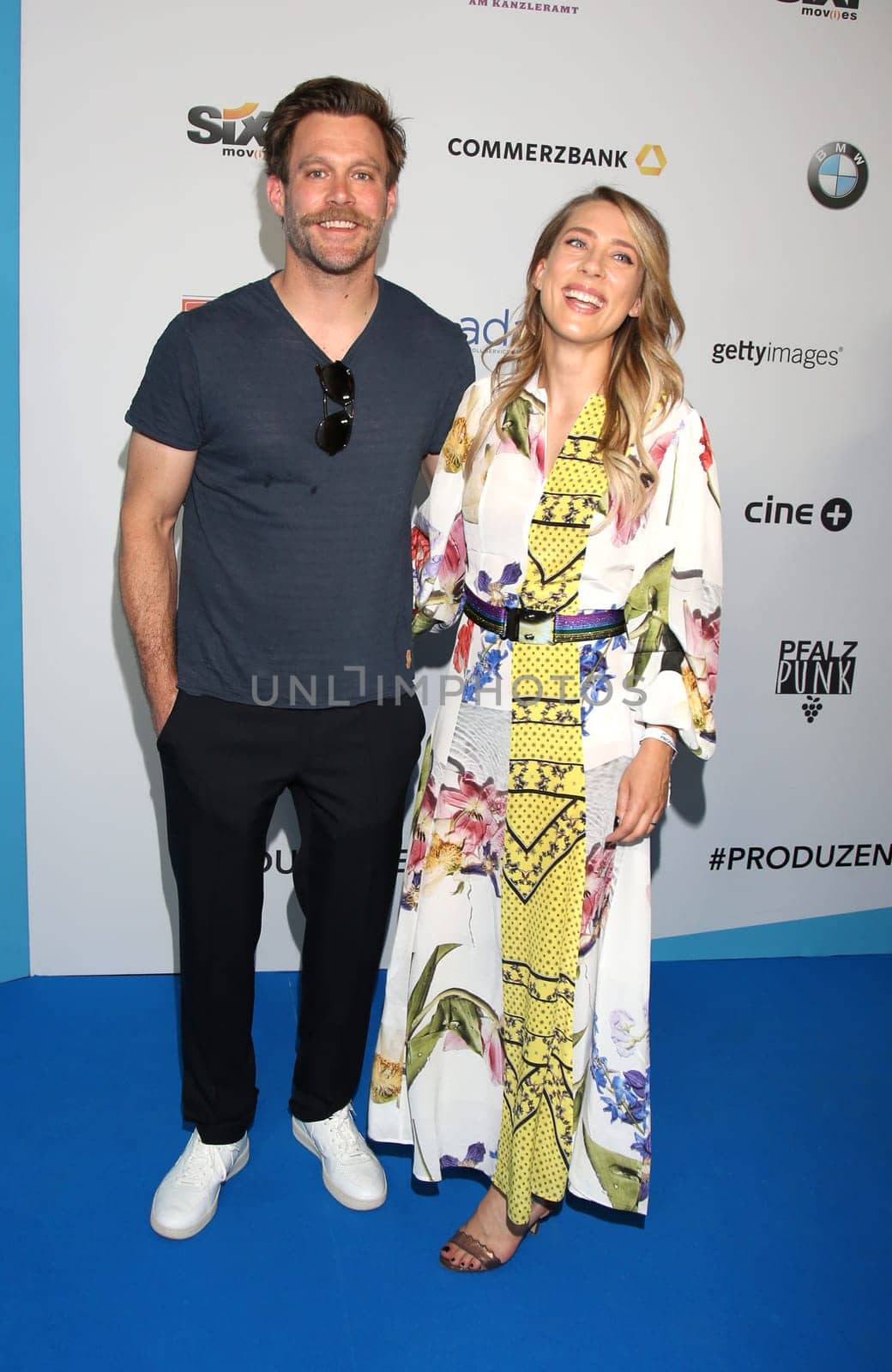 Ken Duken and his wife Marisa Leonie Bach.German Producers Alliance Summer Party at the Tipi Kanzleramt  In Berlin 25.  June 2019