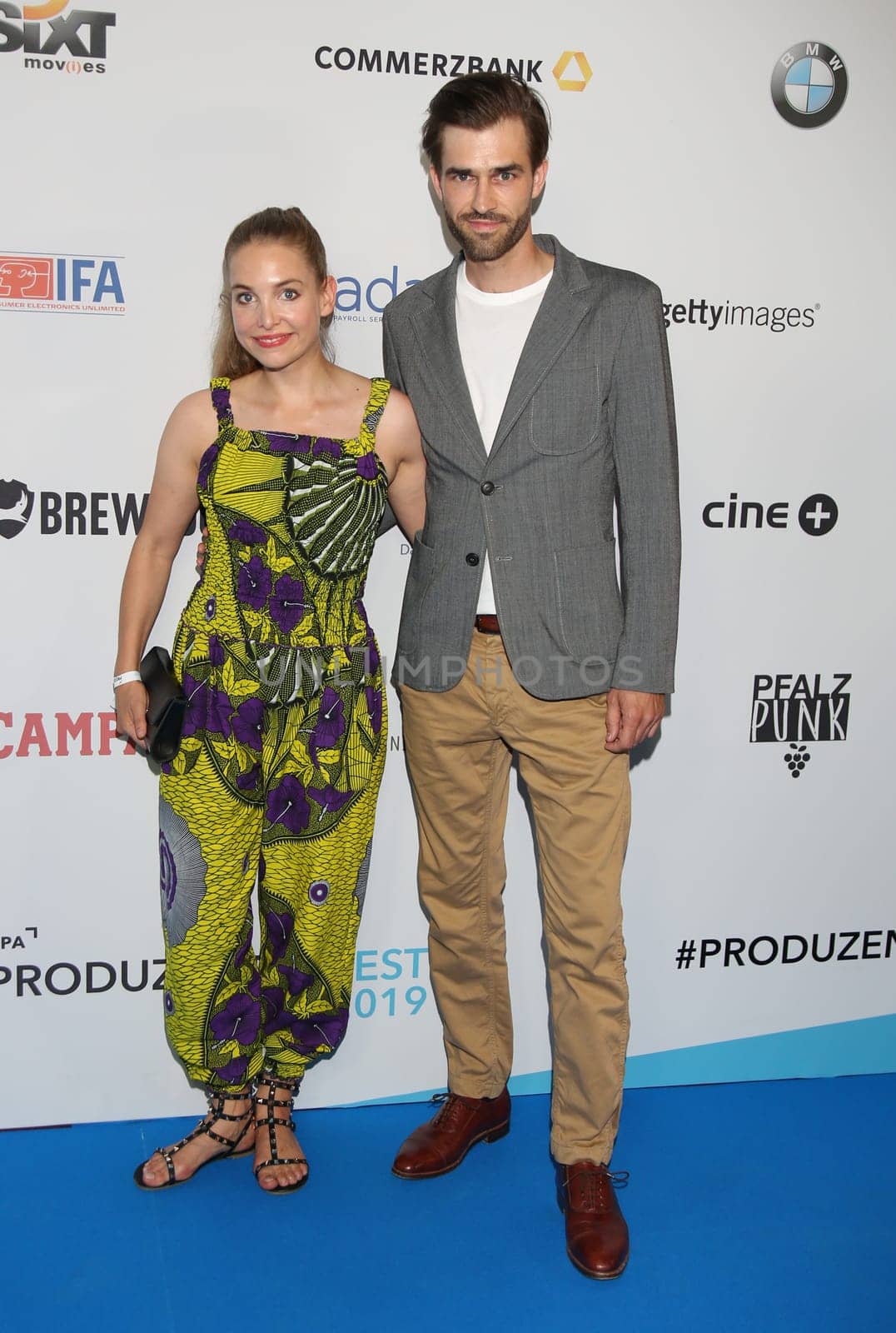 Moritz Vierboom, Sina Martens,.German Producers Alliance Summer Party at the Tipi Kanzleramt  In Berlin 25.  June 2019