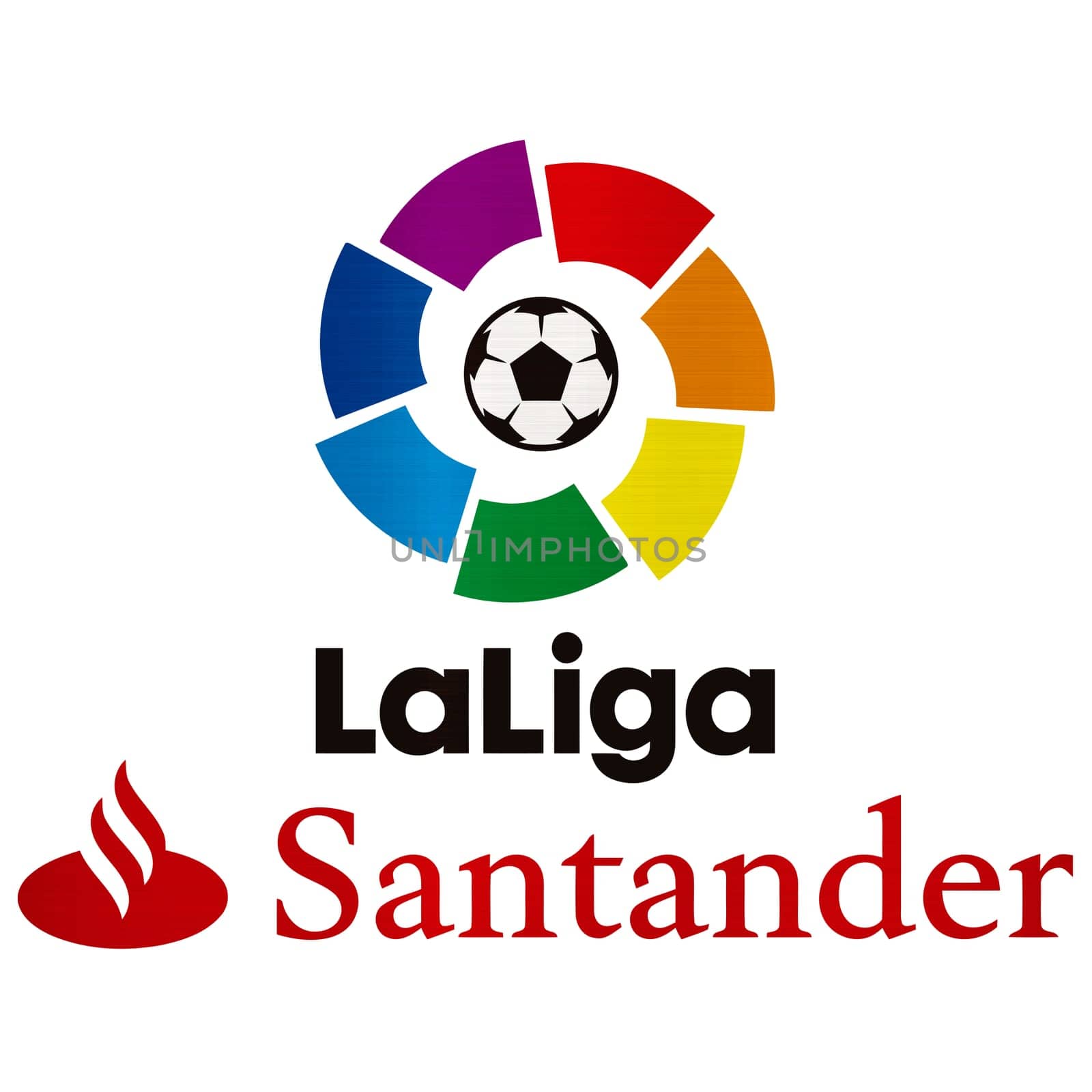 la liga spanish football league sport editorial illustration
