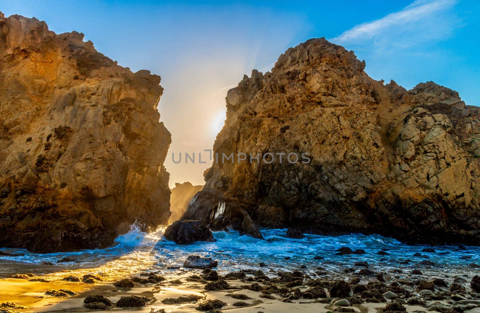 Pfeiffer Beach in Big Sur, California, USA