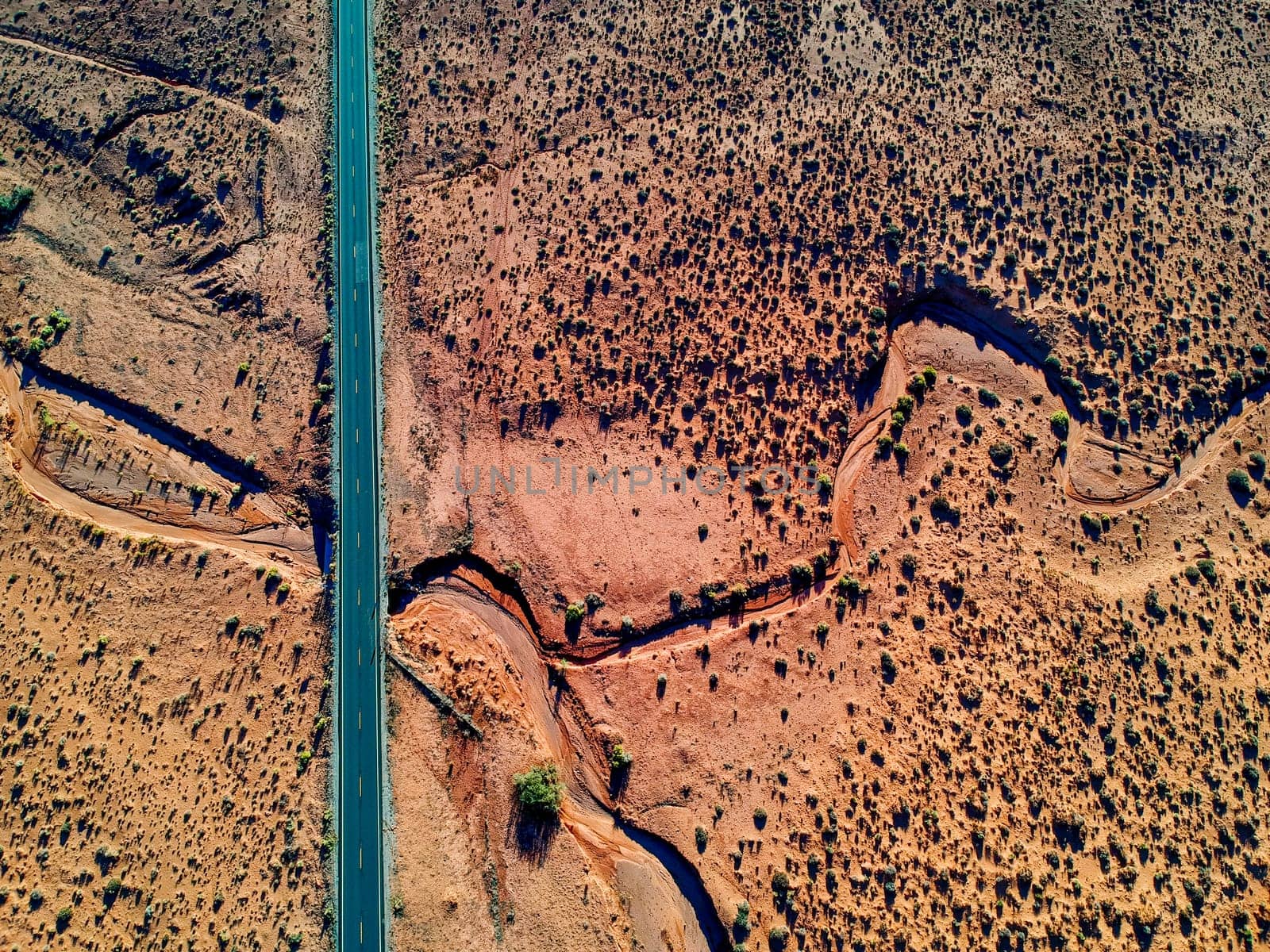 Aerial view of Monument Valley, Arizona
