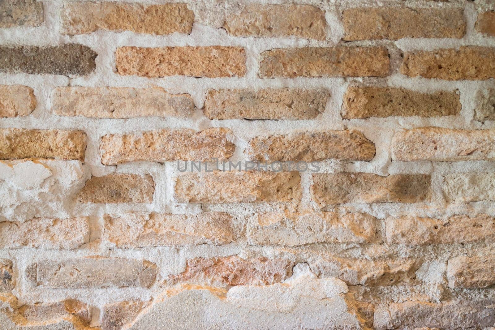 Old red brick wall background, stock photo