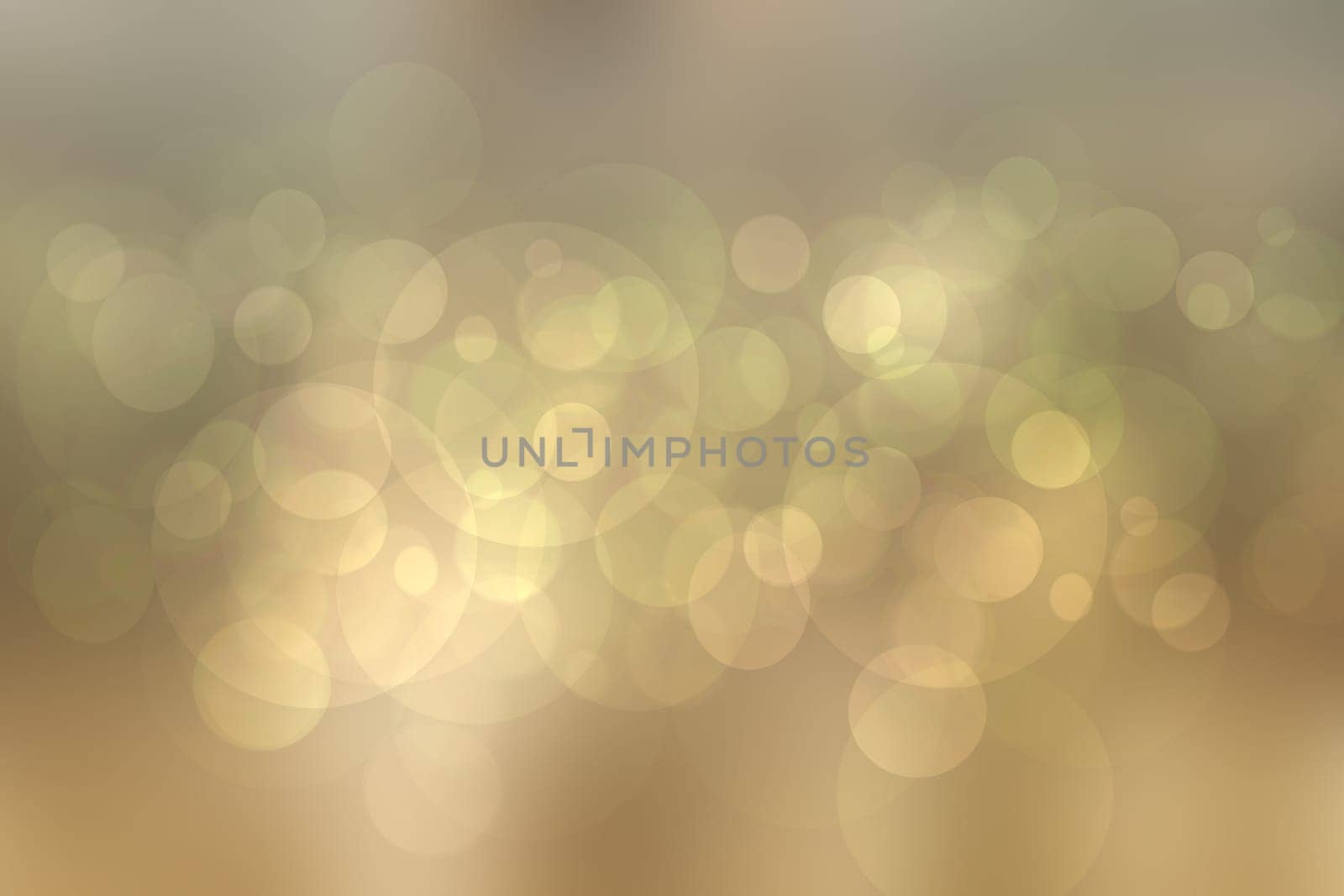 Abstract festive blur bright brown pastel background with brown and green bokeh circles. Template for your design. Beautiful texture.