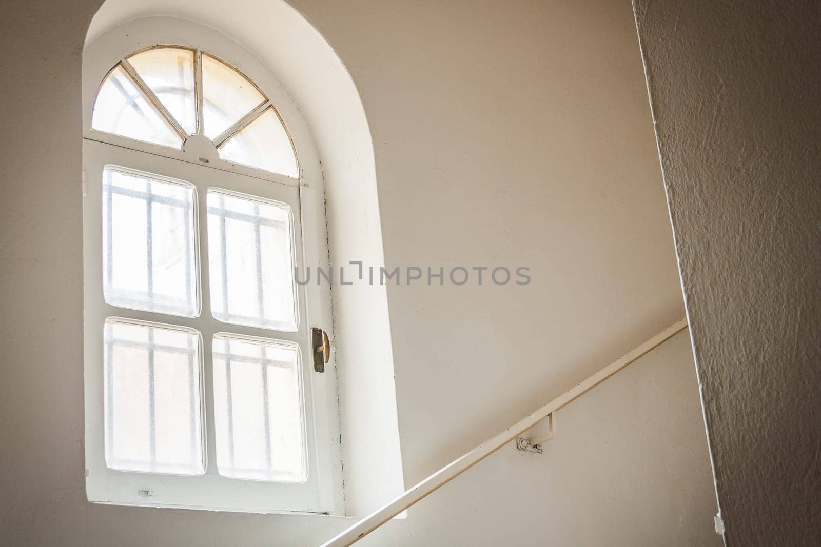 Window in an old monastery of cloistered