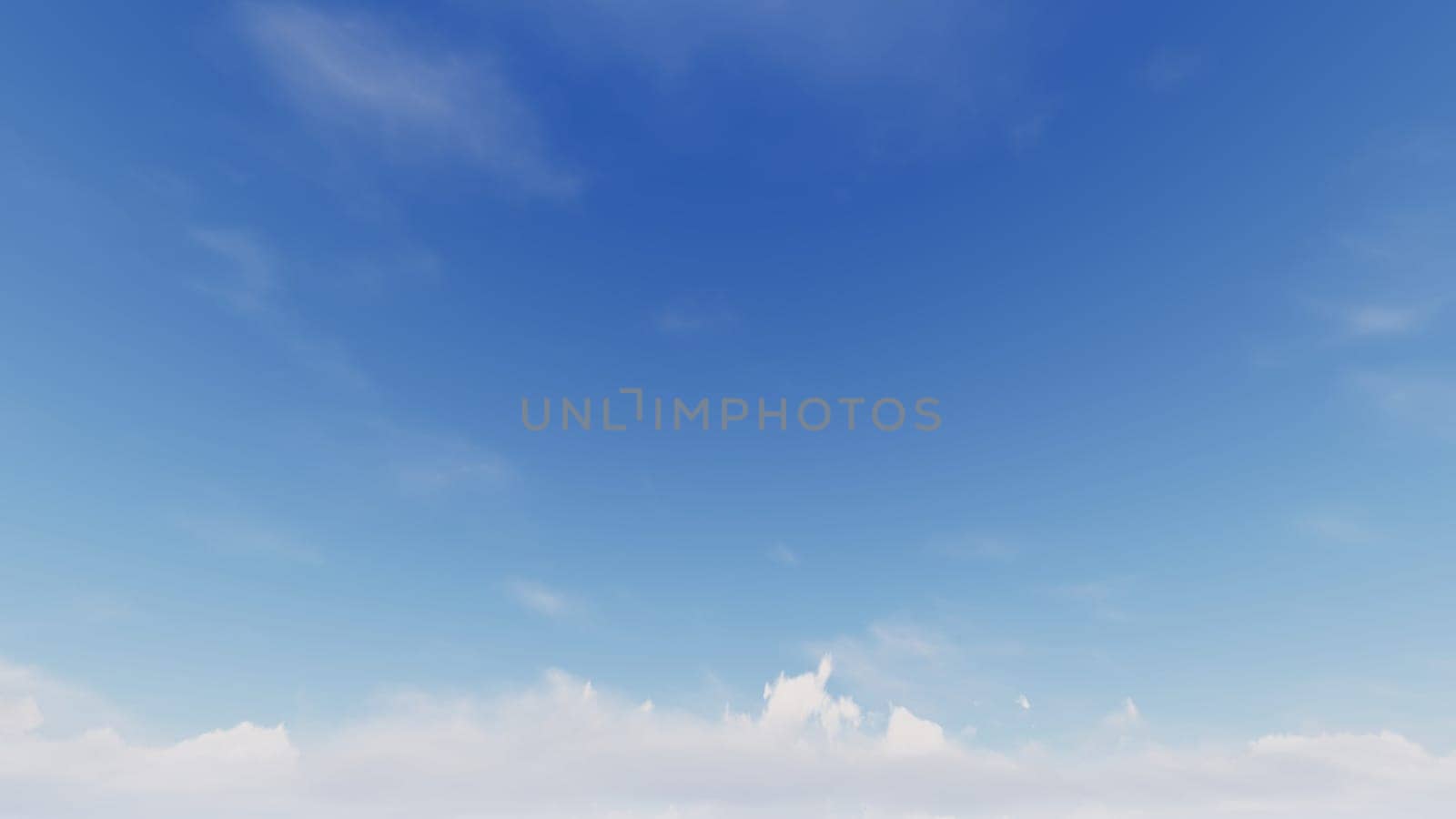Cloudy blue sky abstract background, blue sky background with tiny clouds, 3d rendering..
